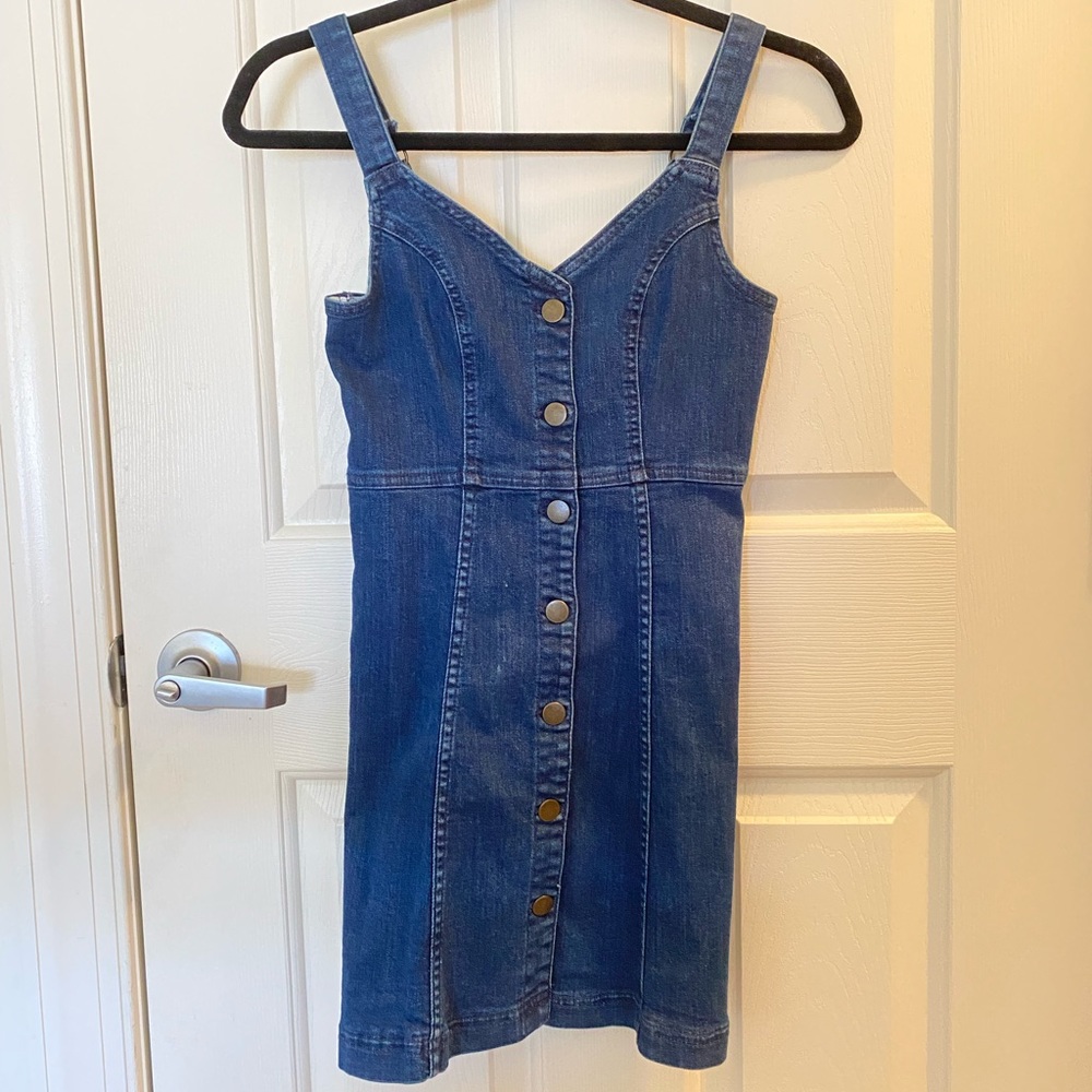 urban outfitters: jean mini dress